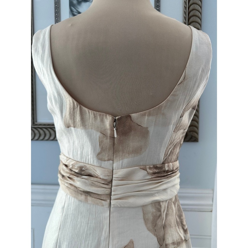 NWT Jones New York Sheath Dress Jacket Set Cream Floral Mother of Bride Size 4 - Picture 5 of 8